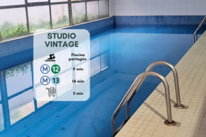 Esprit Vintage avec Piscine, proche du métro